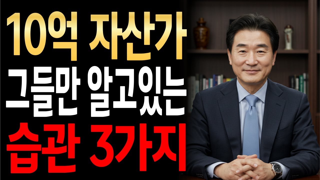 10억 자산가 1만 명을 분석했습니다 – 이 3가지 공통점만 있더군요”– 은퇴 전 반드시 알아야 할 부자들의 행동 패턴ㅣ노후자산ㅣ노후경제ㅣ황혼경제연구소