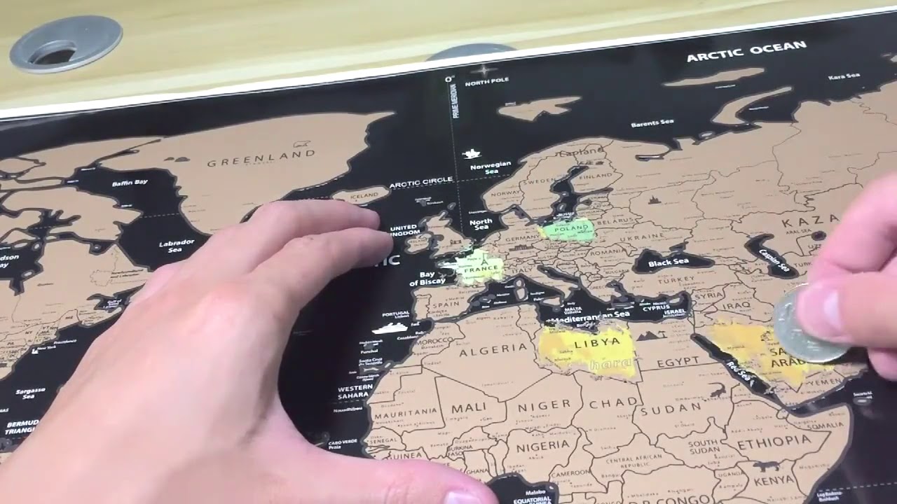 Deluxe Edition World Scratch Map