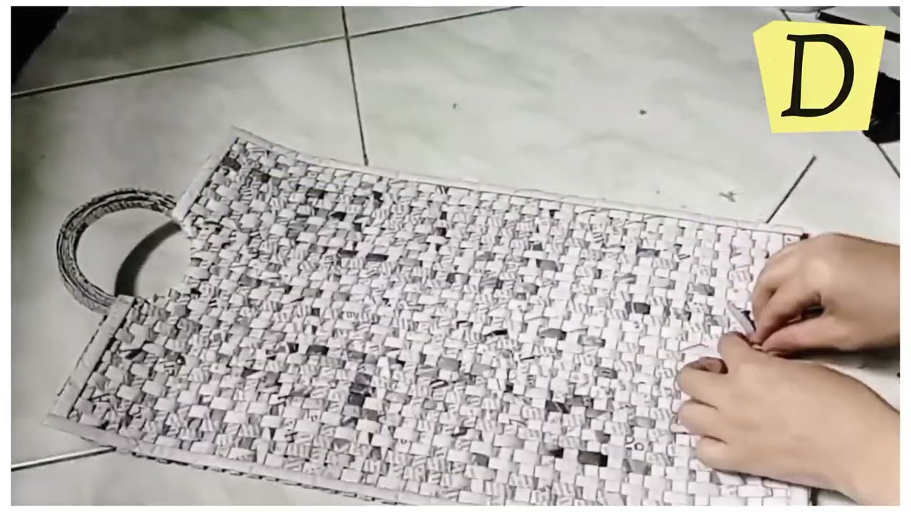 DIY Kerajinan Tas dari Koran Bekas | Kerajinan dari koran