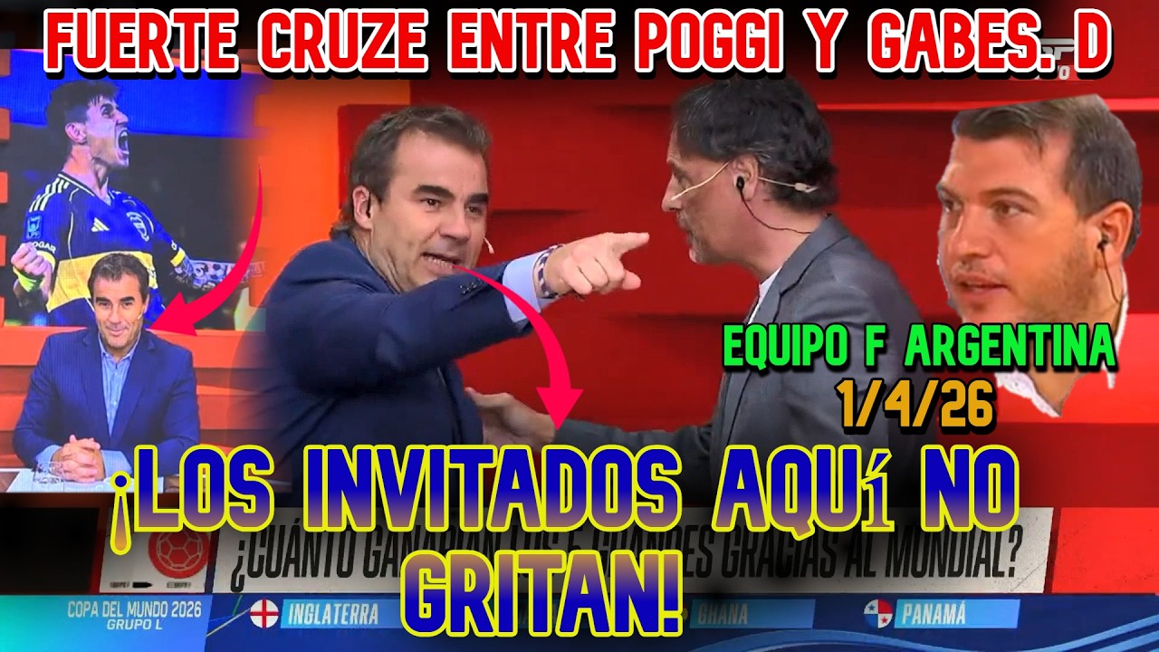 Equipo F Argentina: Se pica entre Gabes y Poggi. Se cansan de Augusto que solo habla de BOCA.