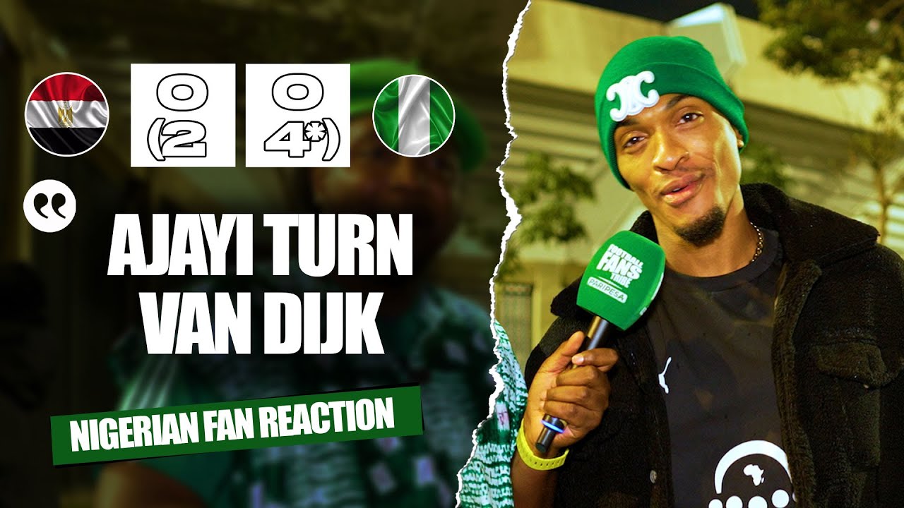 EGYPT 0-0 NIGERIA (2- 4* Penalties) - ( Groovy - NIGERIAN FAN REACTION ) AFCON 2025