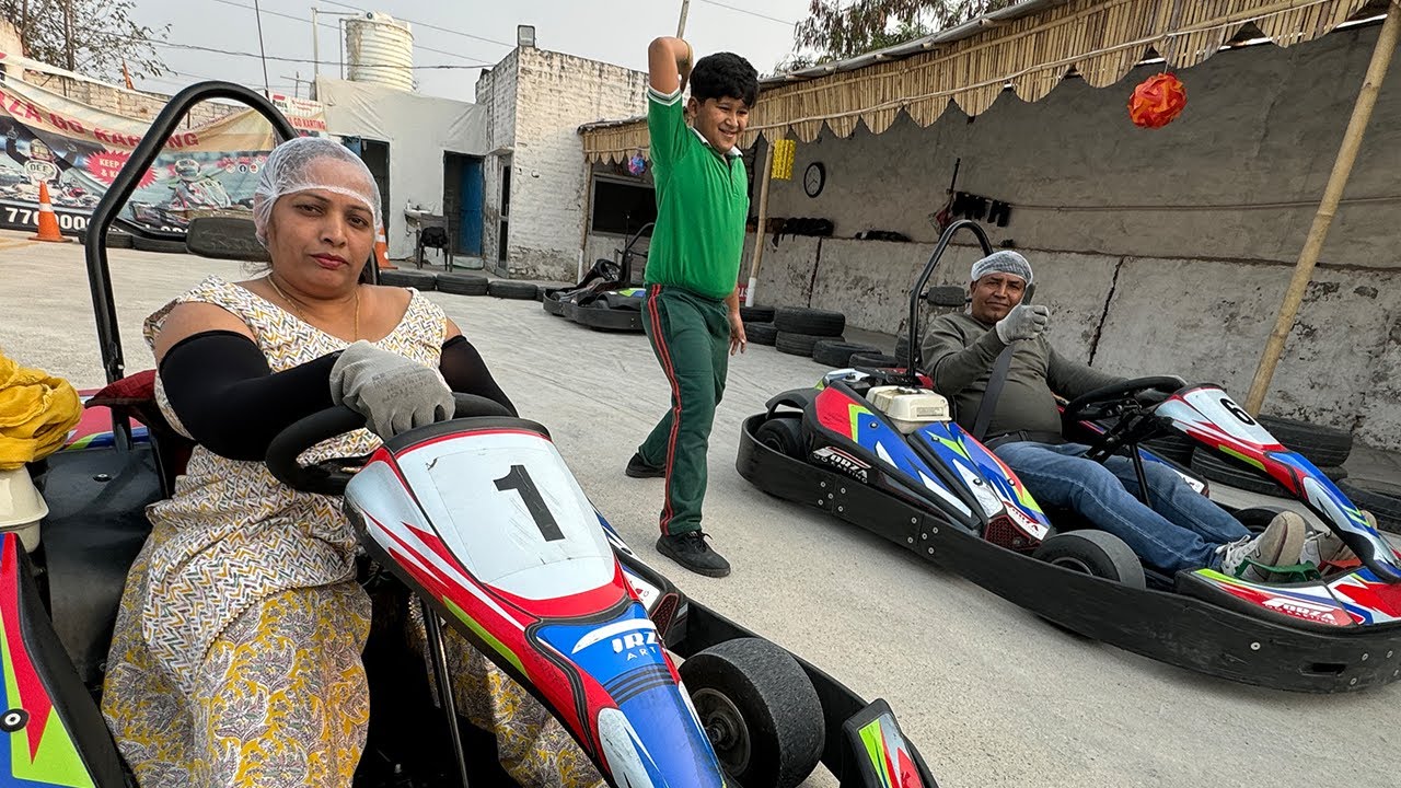 Mummy vs papa race karli