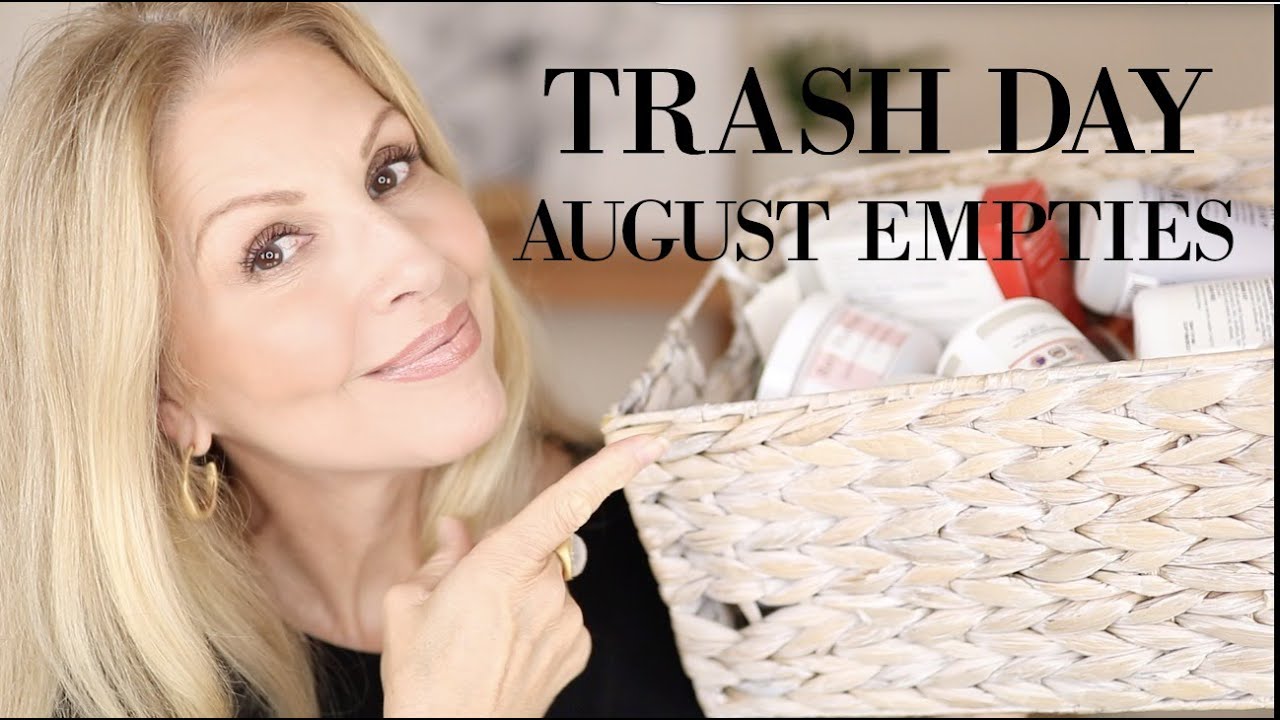 AUGUST EMPTIES | WHAT'S IN MY TRASH #thisis60