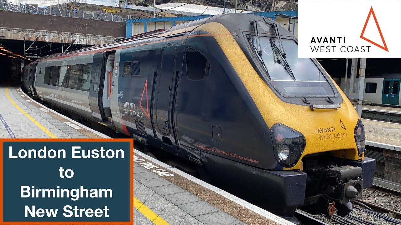 Avanti West Coast Class 221 Train Journey | London Euston to Birmingham New Street