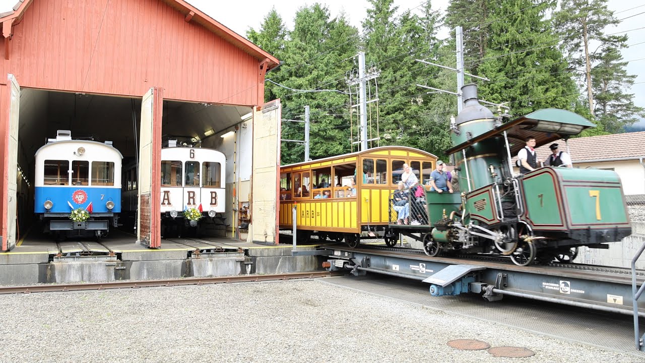 Impressionen150 Jahre Arth-Rigi-Bahn, Fahrzeugparade, Parallelfahrten, + SBB RAeTEE, 07./08.06.2025