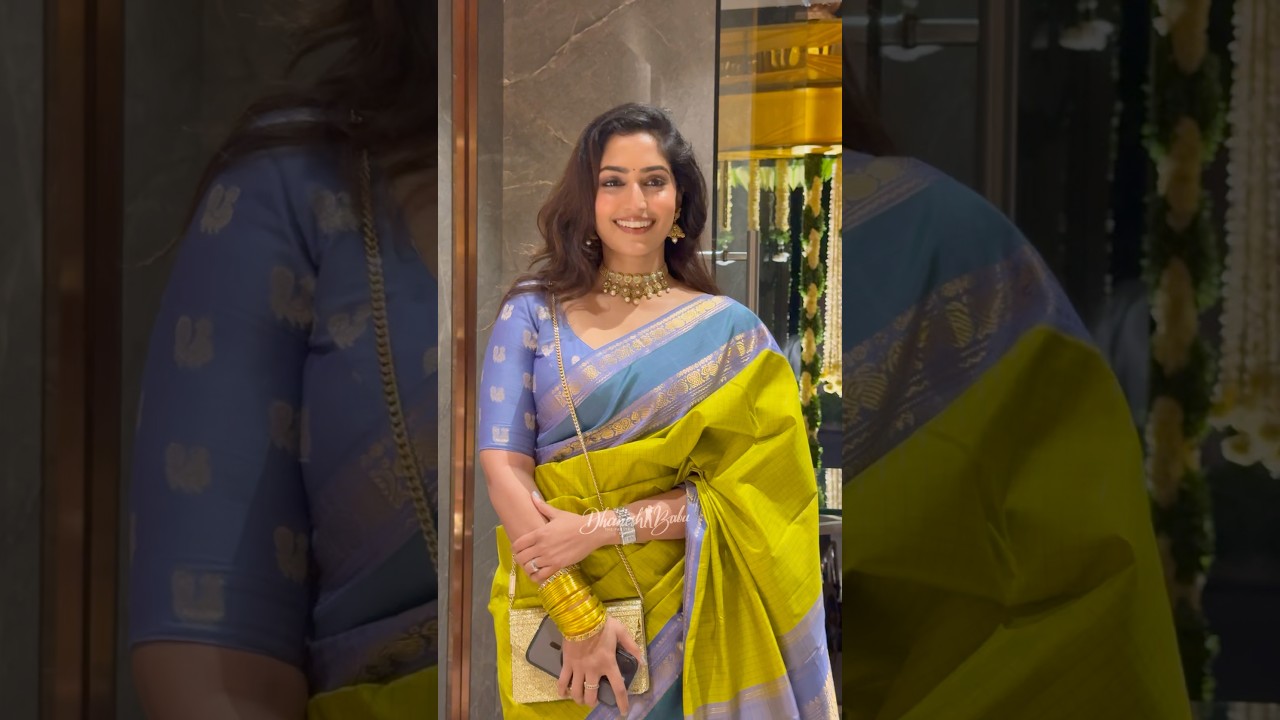 Actress Reba John Snapped at Wedding in Hyderabad