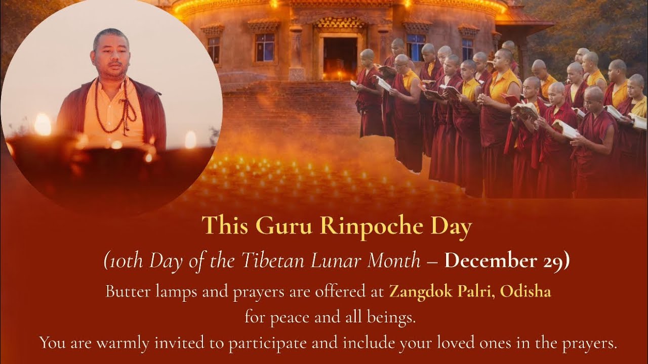 Global Butter Lamp Offering at Zangdok Palri Odisha successful prayer 29/12/2025 
