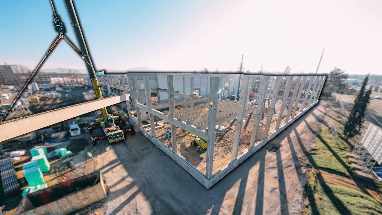 construction site timelapse logistics center | timelapse video logistics park