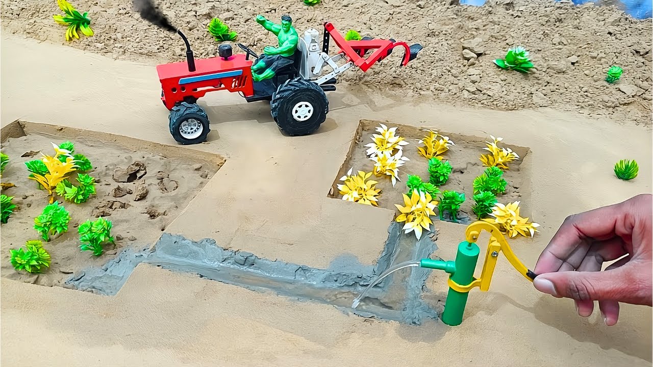 Diy diorama making mini motor water pump science project