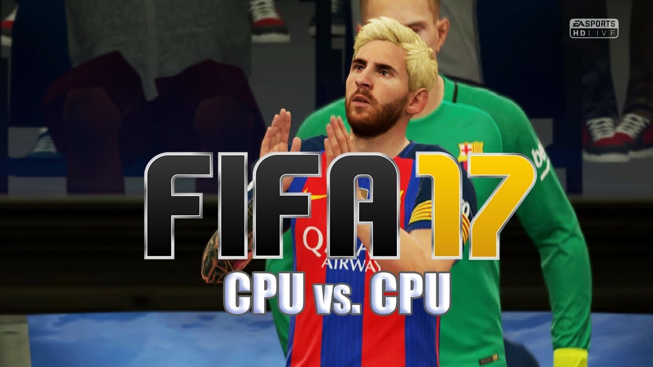 FIFA 17: CPU vs. CPU (Worldclass) El Clásico | Real Madrid vs. FC Barcelona Gameplay