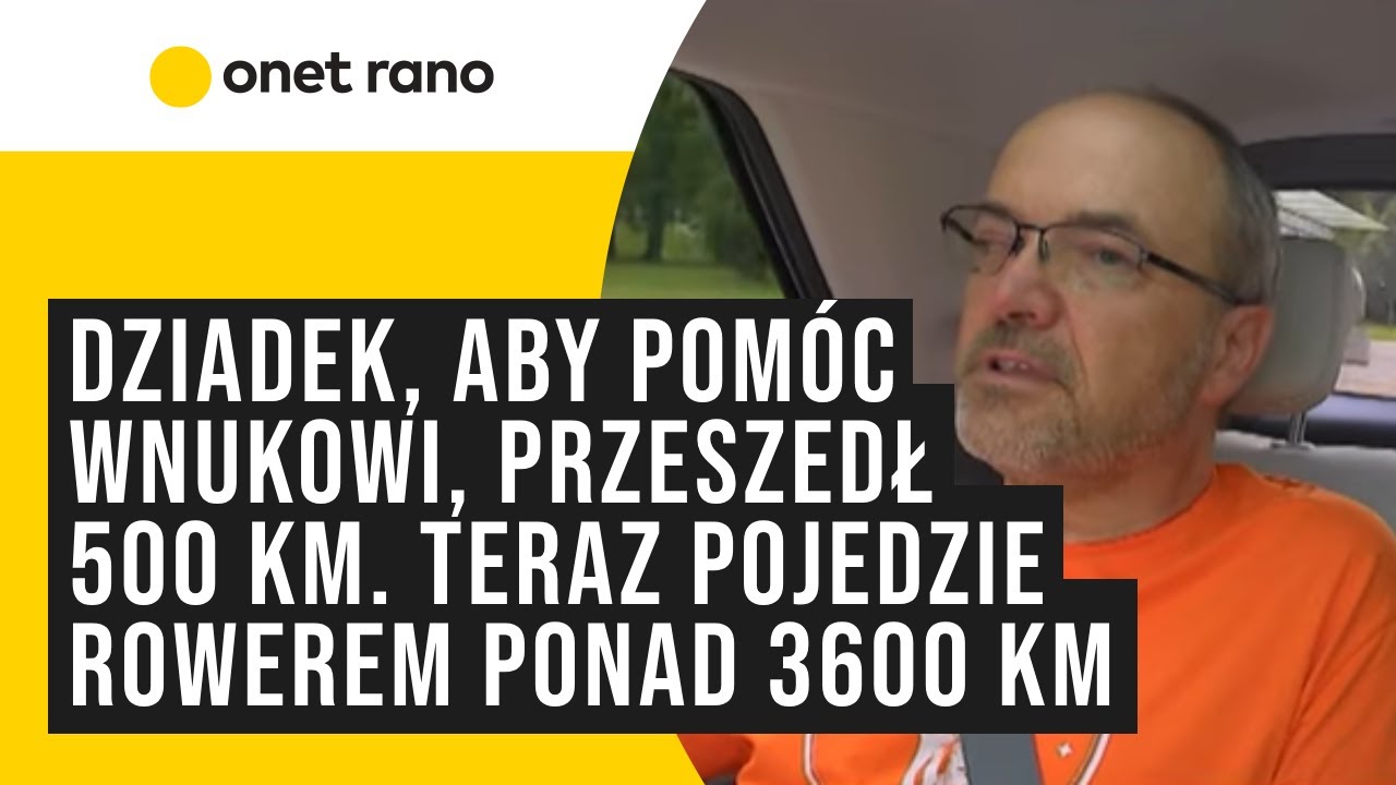 Dziadek okrąży Polskę na rowerze dla niepełnosprawnego wnuka, aby sfinansować jego leczenie