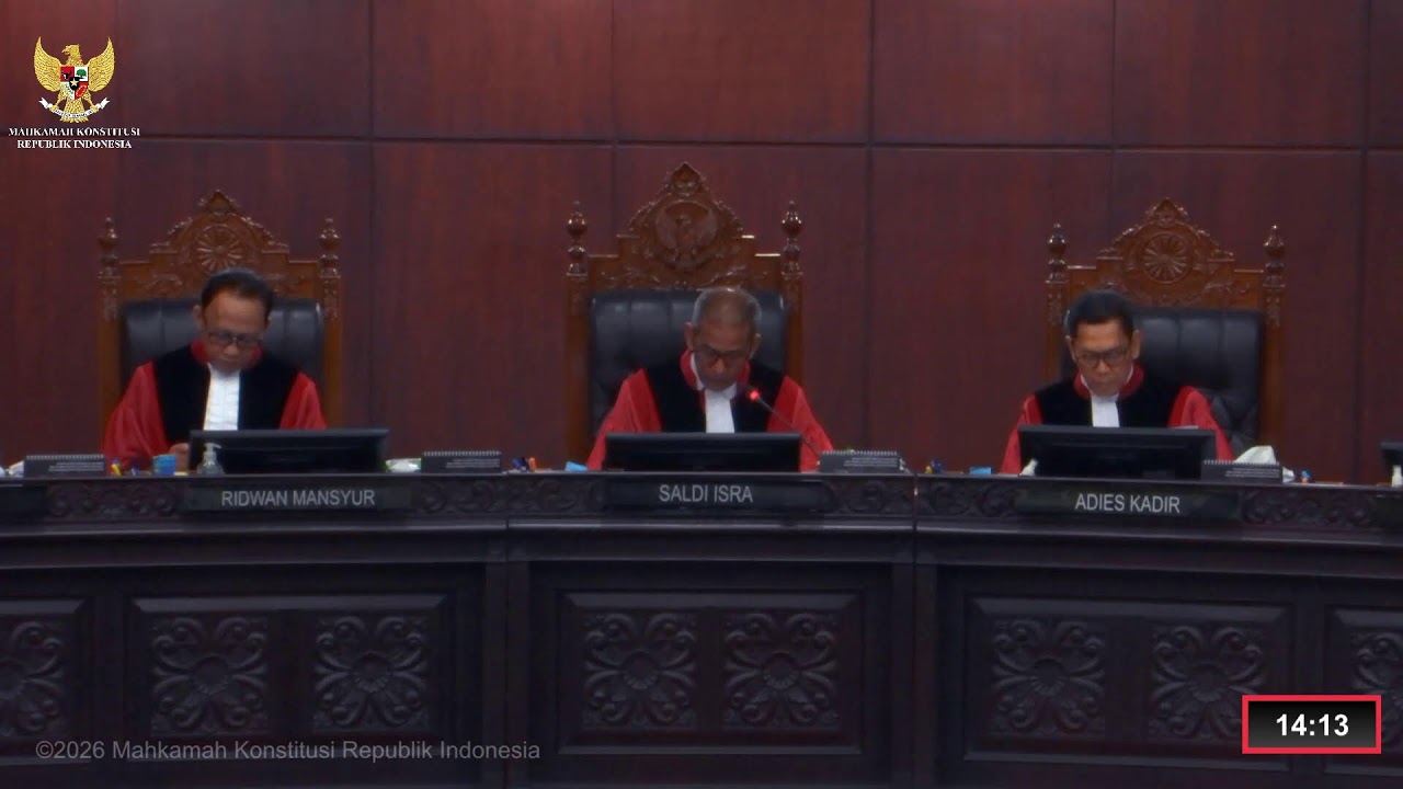 Sidang Perkara Nomor 71/PUU-XXIV/2026. Rabu, 11 Maret 2026.