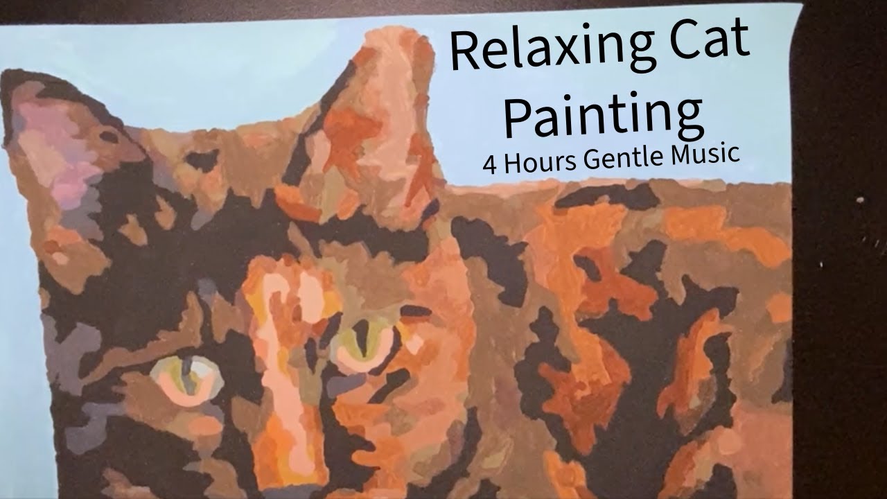 Tortoise Shell Cat Painting (Real painting! No AI) 4 hours