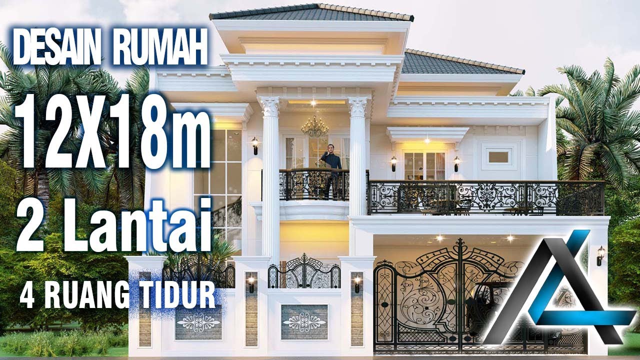 DESAIN RUMAH 12 x 18 meter I Bekasi – RUMAH KLASIK MODERN