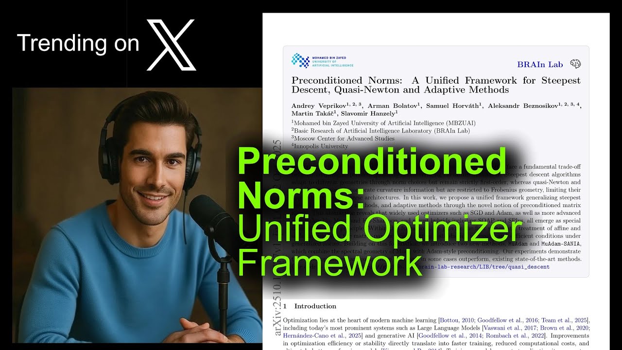 Preconditioned Norms: Unified Optimizer Framework