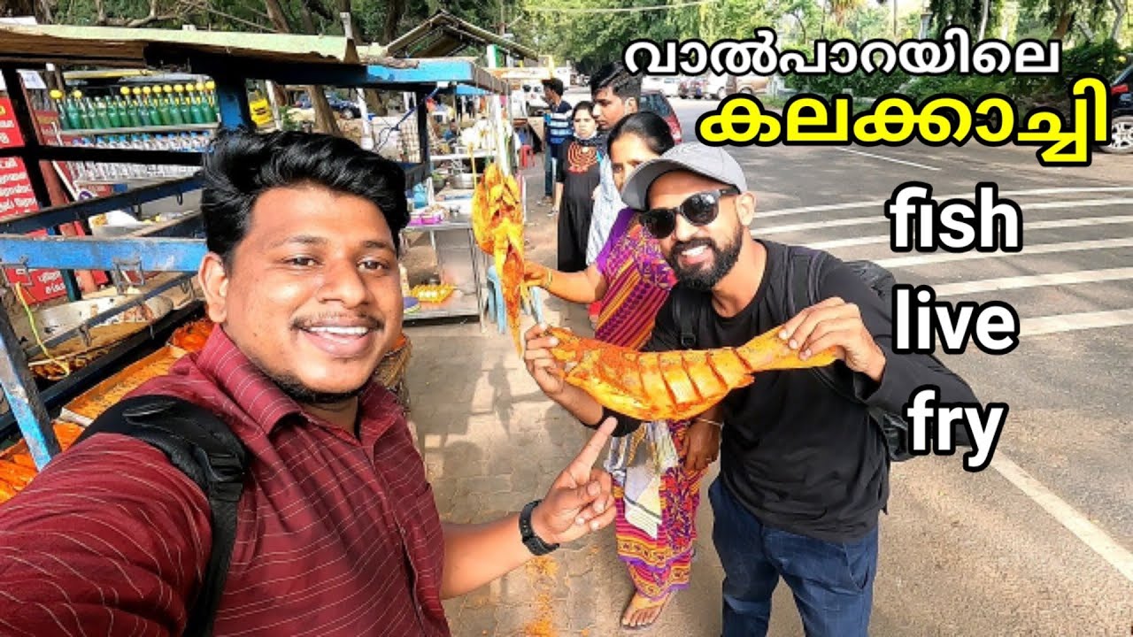 Valparai ഫിഷ് ഫ്രൈ street food. കലക്കാച്ചി കഴിക്കാൻ ആളിയാറിൽ പോയപ്പോൾ.