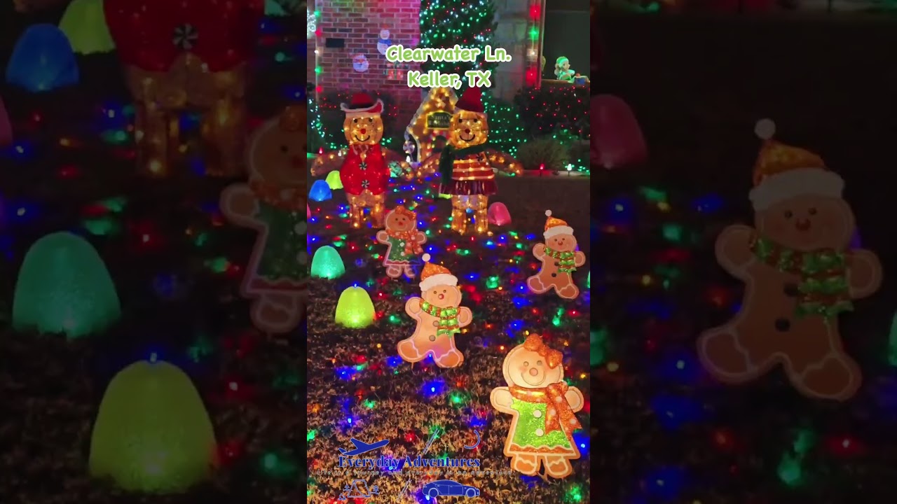 Keller Texas Holiday Lights Street Category - Clear Water Lane | 2025 Christmas Lights Displays