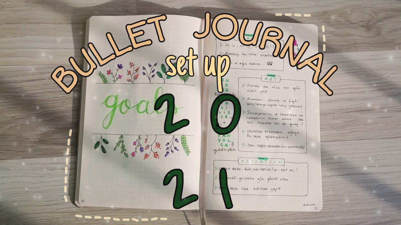 2021 Bullet Journal Setup | Kolay , minimal ajanda yapımı , T&uuml;rk&ccedil;e bullet journal