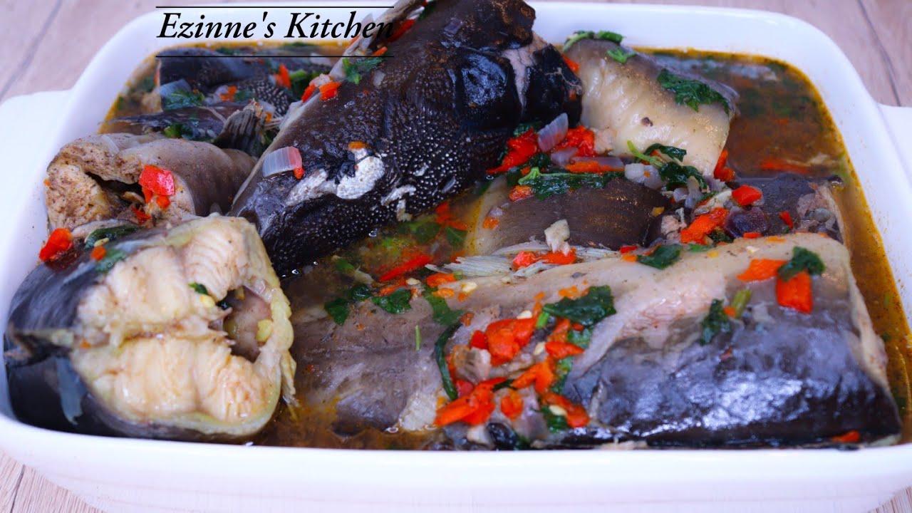 How to make Catfish pepper Soup/ Point and kill