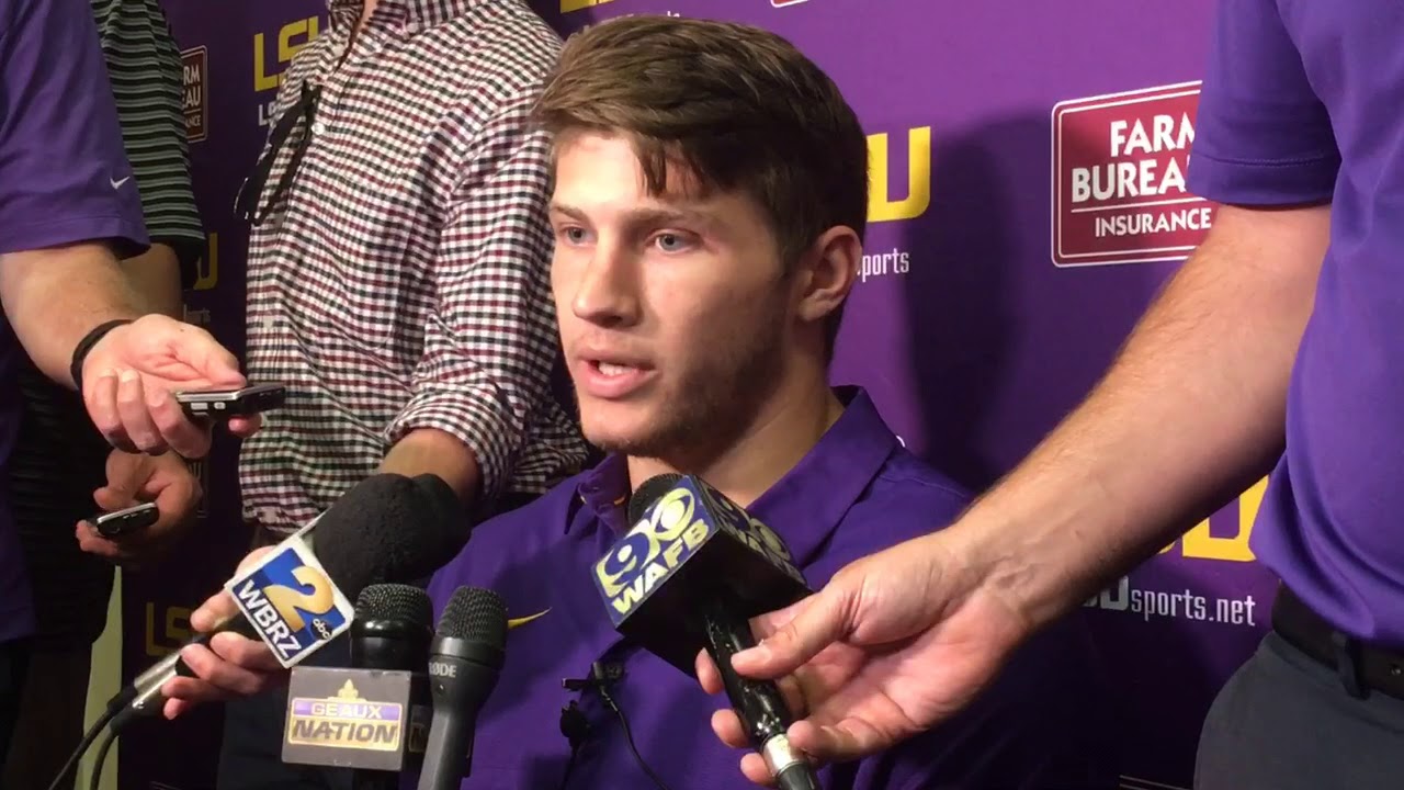 LSU tight end Foster Moreau on Myles Brennan and the F-Back position