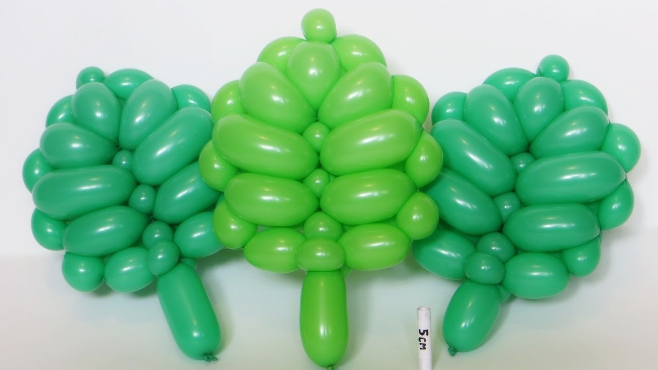 Листик из двух шаров / Leaf of two balloons, trick (Subtitles)