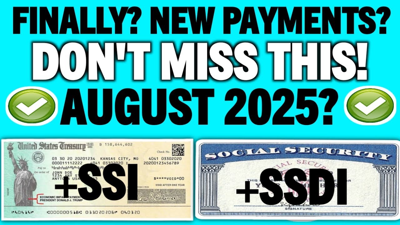 FINALLY? NEW MONTHLY PAYMENTS? Social Security Benefits AUGUST 2025 + COLA Changes?