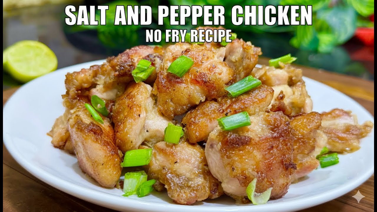 Salt & Pepper Chicken (No Deep Fry) | Crispy, Juicy Starter