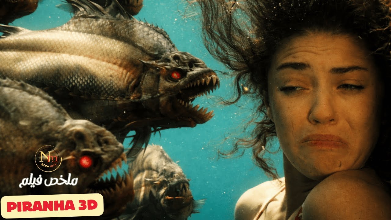 اسماك بيرانا مفترسة و جائعة 🐟تهاجم السياح بوحشية في بحيرة هادئة و تاكل كل من فيها🩸[ فيلم] Piranha 3D