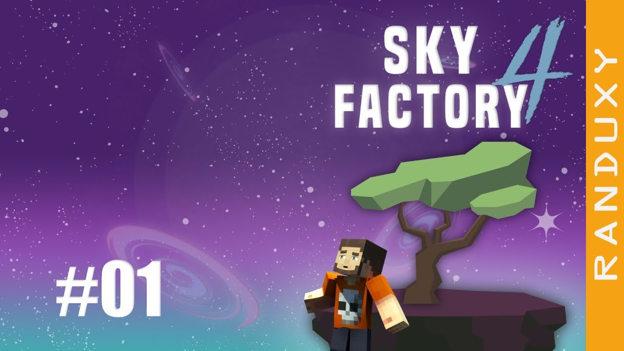 SkyFactory 4 - Ep.01 - Getting started, and a dirt tree.