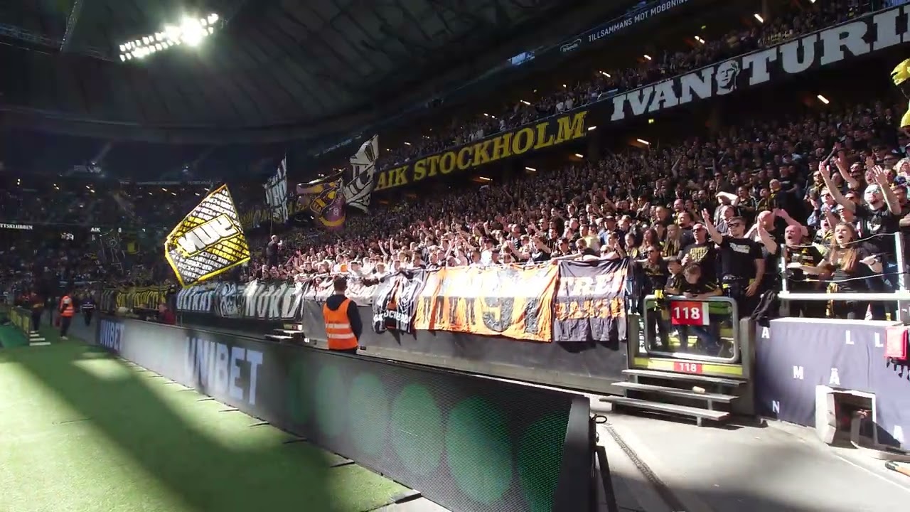 Norra Stå + långsidan (AIK - Sirius 1-3)