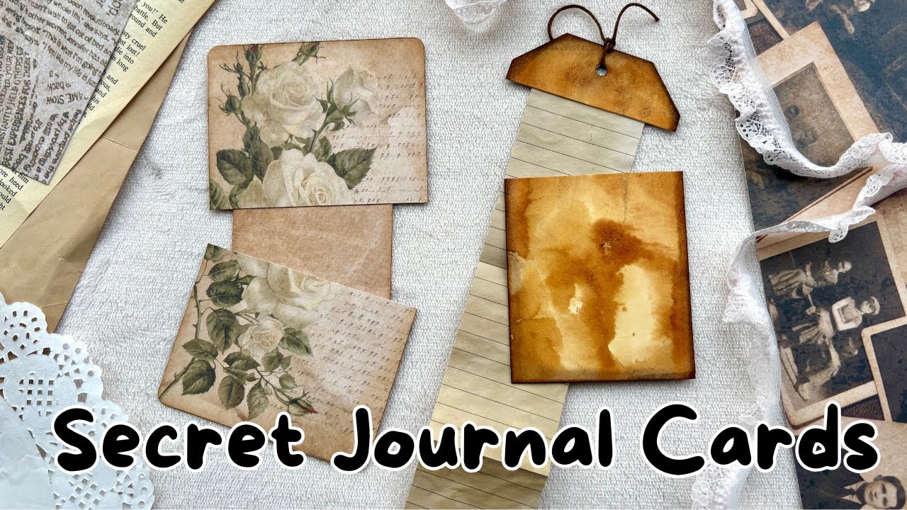 Junk Journal Ephemera Ideas | Secret Journal Cards