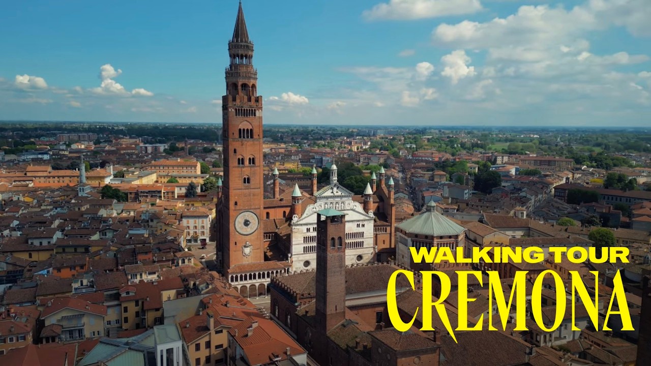 World-Famous Violin City: Cremona, Italy Walking Tour 4K 60FPS