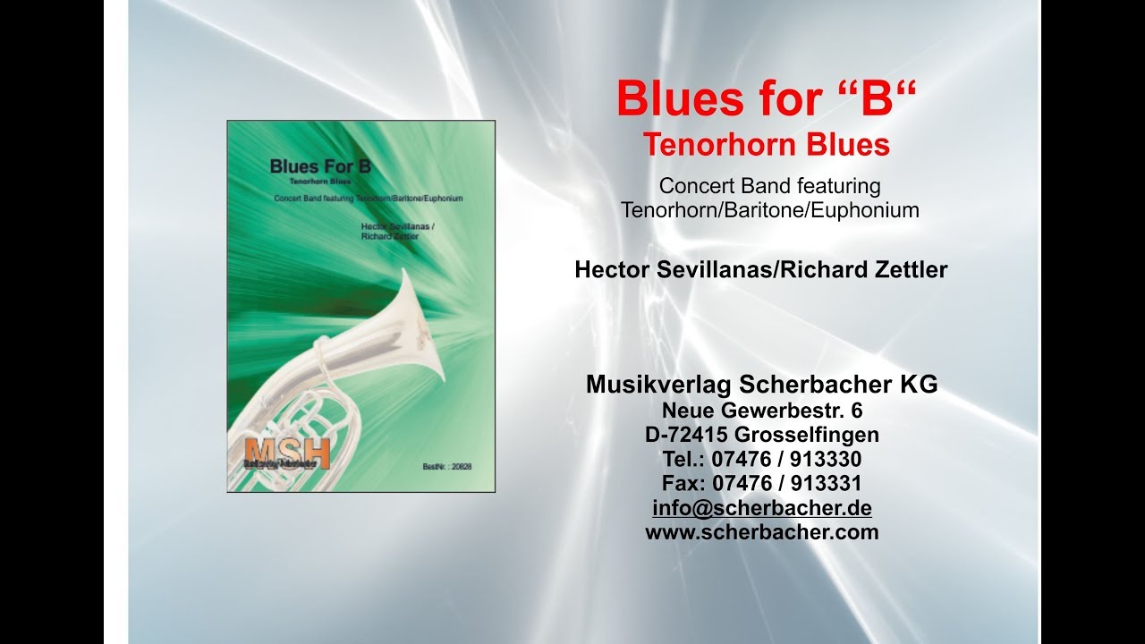 Blues for B | Musikverlag Scherbacher KG