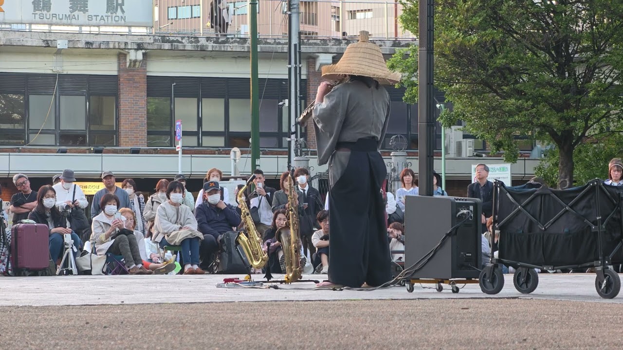 2025年4月24日 鶴舞公園 サックス侍ライブ🎷フル動画