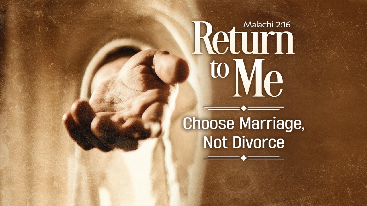 Return to Me: Choose Marriage, Not Divorce | Malachi 2:16