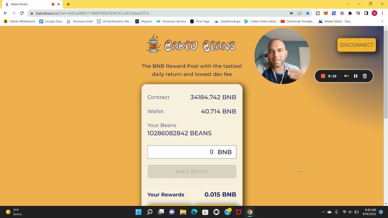 Baked Beans Miner Withdraw - I WON 82 BNB Live Withdraw | EARN BNB | 8% Daily / Earn Free Bnb