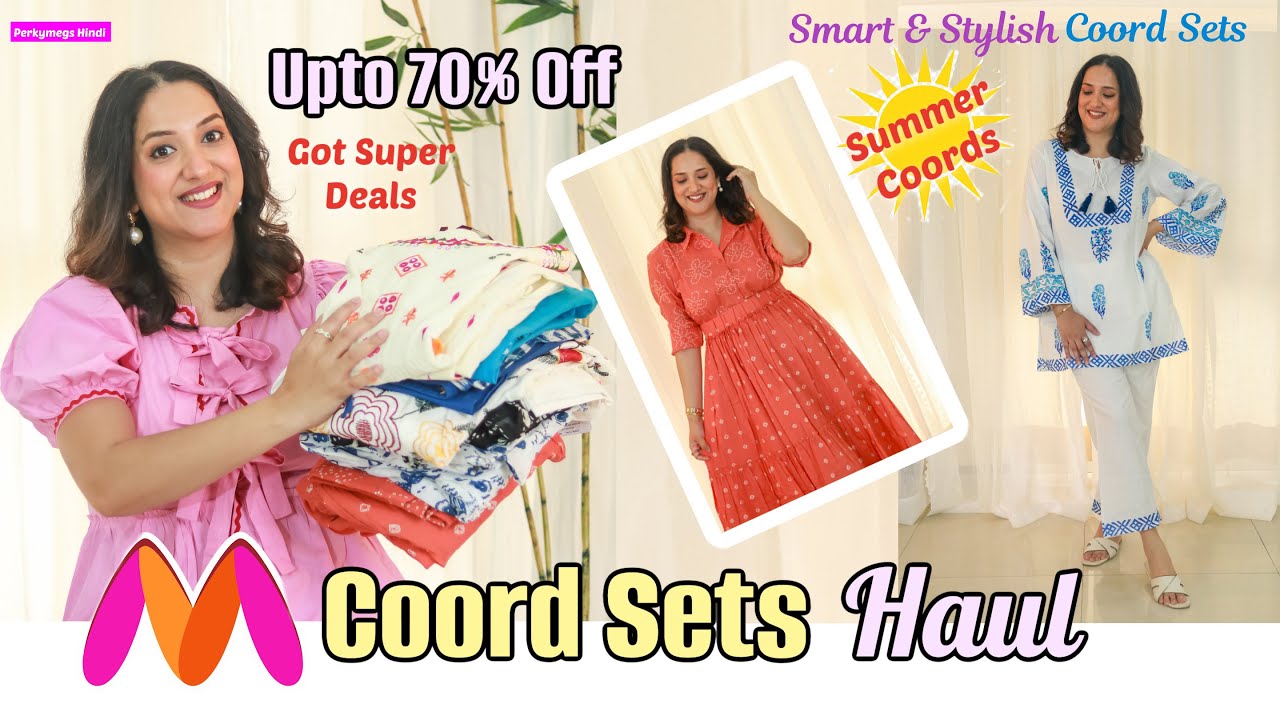 Myntra Summer Coord Sets Haul | 7 Types of Coord Sets You Should Try this Summer | Perkymegs Hindi