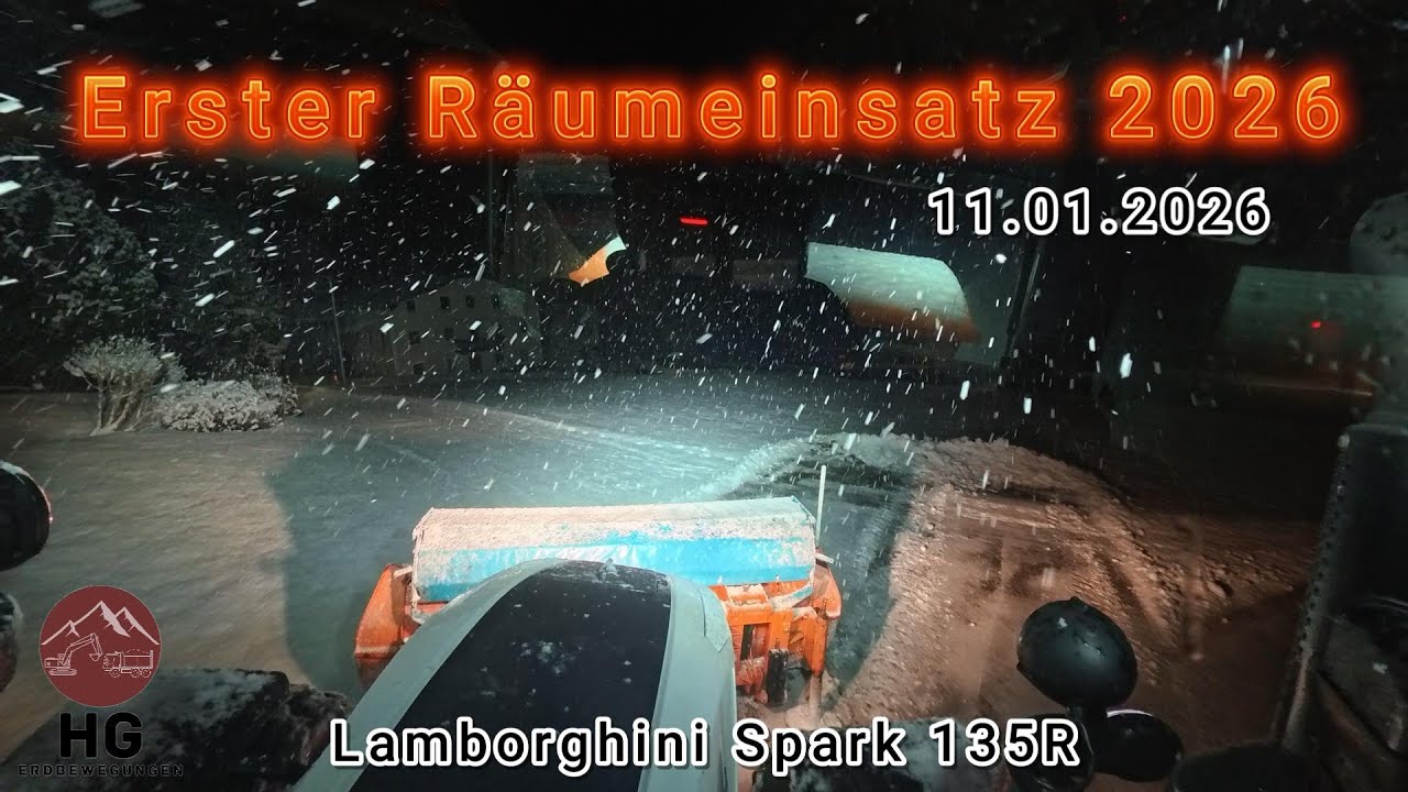 ❄Erster Räumeinsatz 2026 Lamborghini Spark 135R