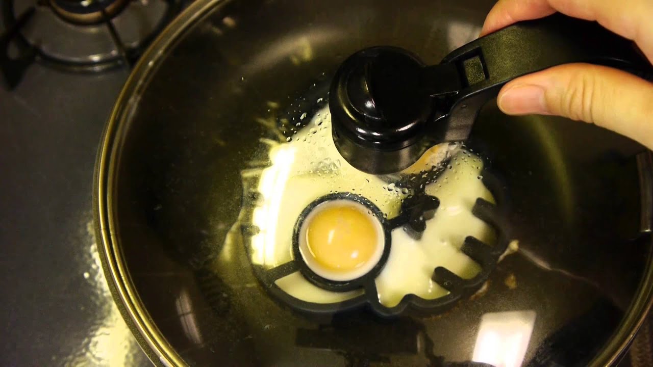 スカル目玉焼き Skull Fried Eggs Bacon ハロウィーン Halloween ハロウィン