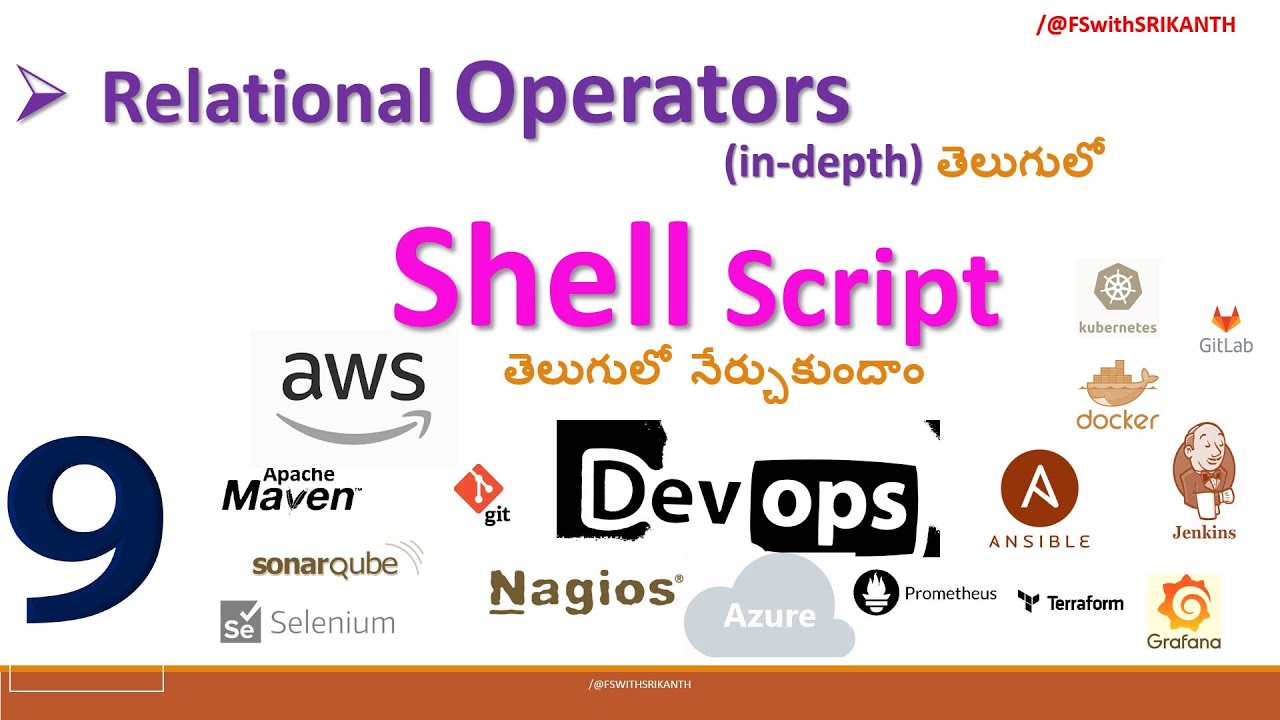 relational Operators in shellscript| Shellscript తెలుగులో|  DevOps2024| DevOps తెలుగులో|AWS తెలుగులో