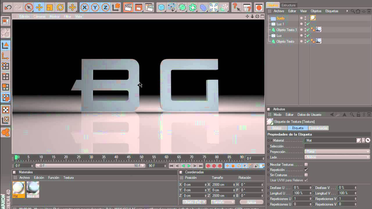 Intro en Cinema 4D - Tutorial en Espa&ntilde;ol - Parte 1