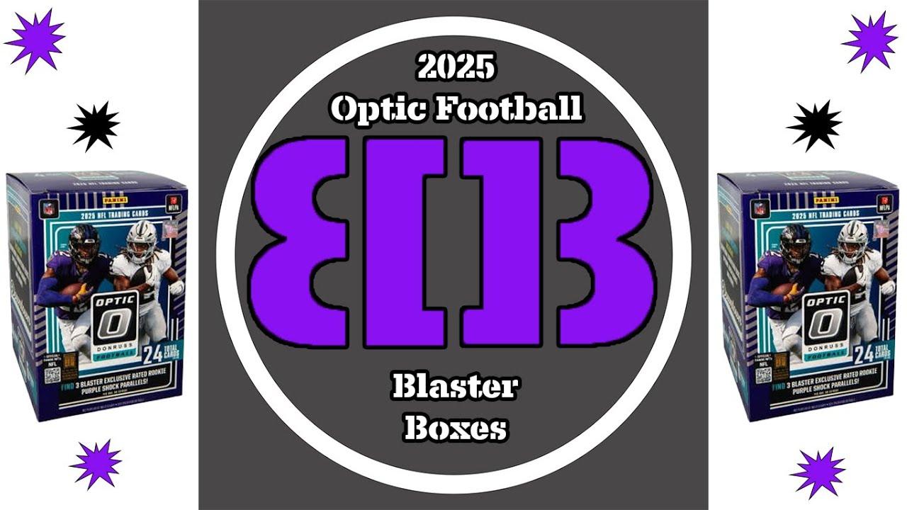 Наборы Panini Donruss Optic Football Blaster Boxes 2025 года — эксклюзив Walmart.