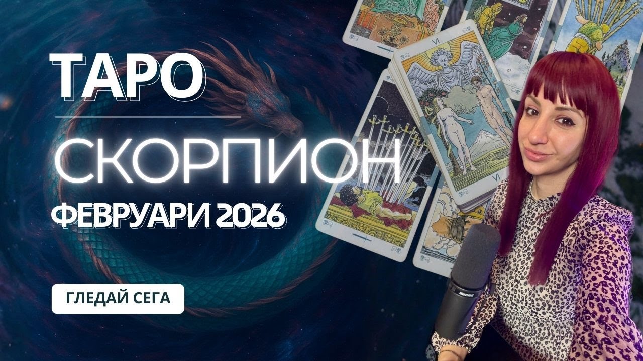 Зодия Скорпион | Oбщо таро послание за м. февруари, 2026
