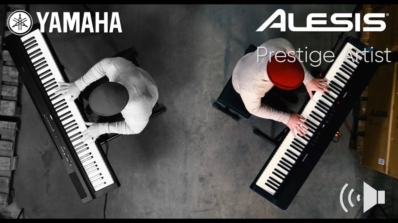 Pianino cyfrowe Alesis Prestige Artist vs pianino cyfrowe Yamaha P-125 B - blind test