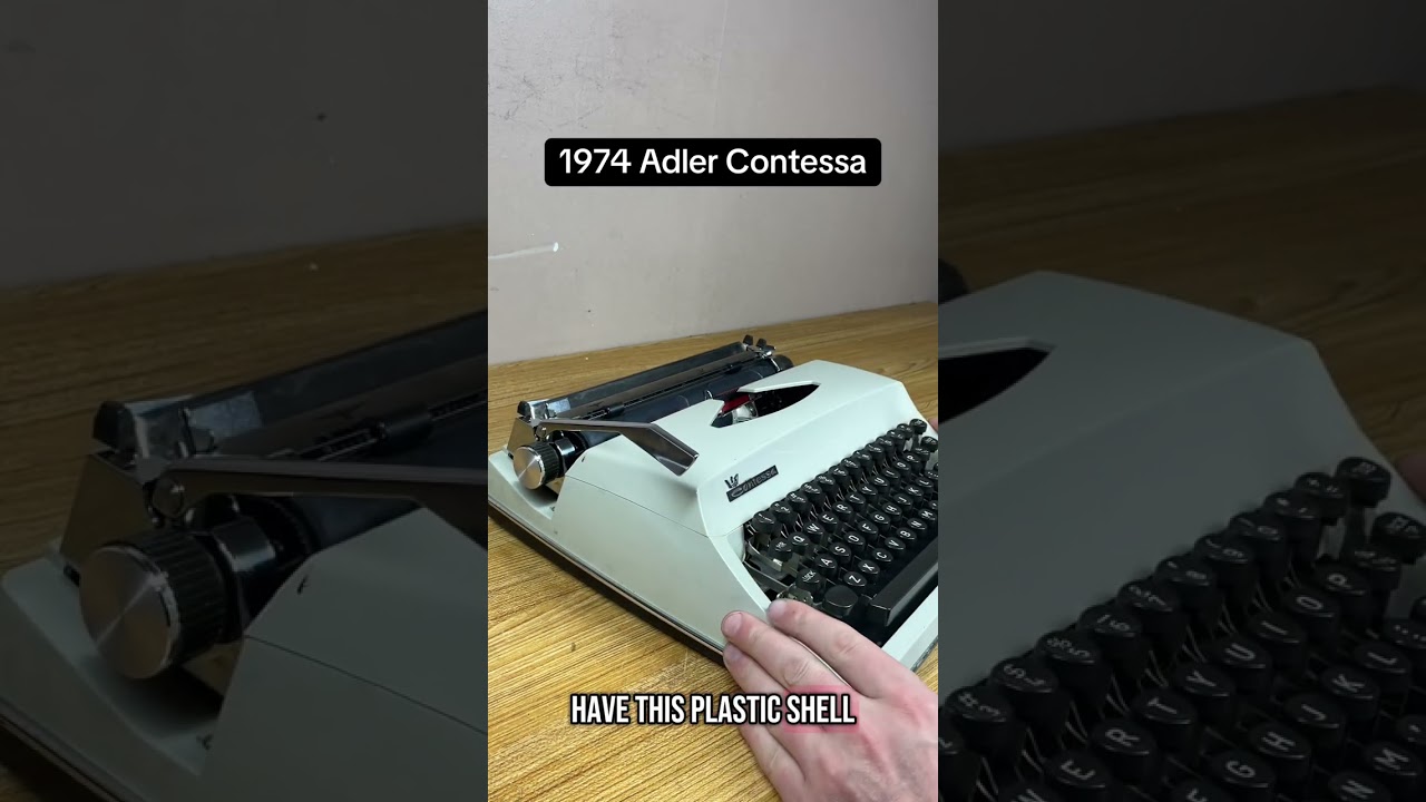 How to use all functions on a 1974 Adler Contessa vintage portable typewriter