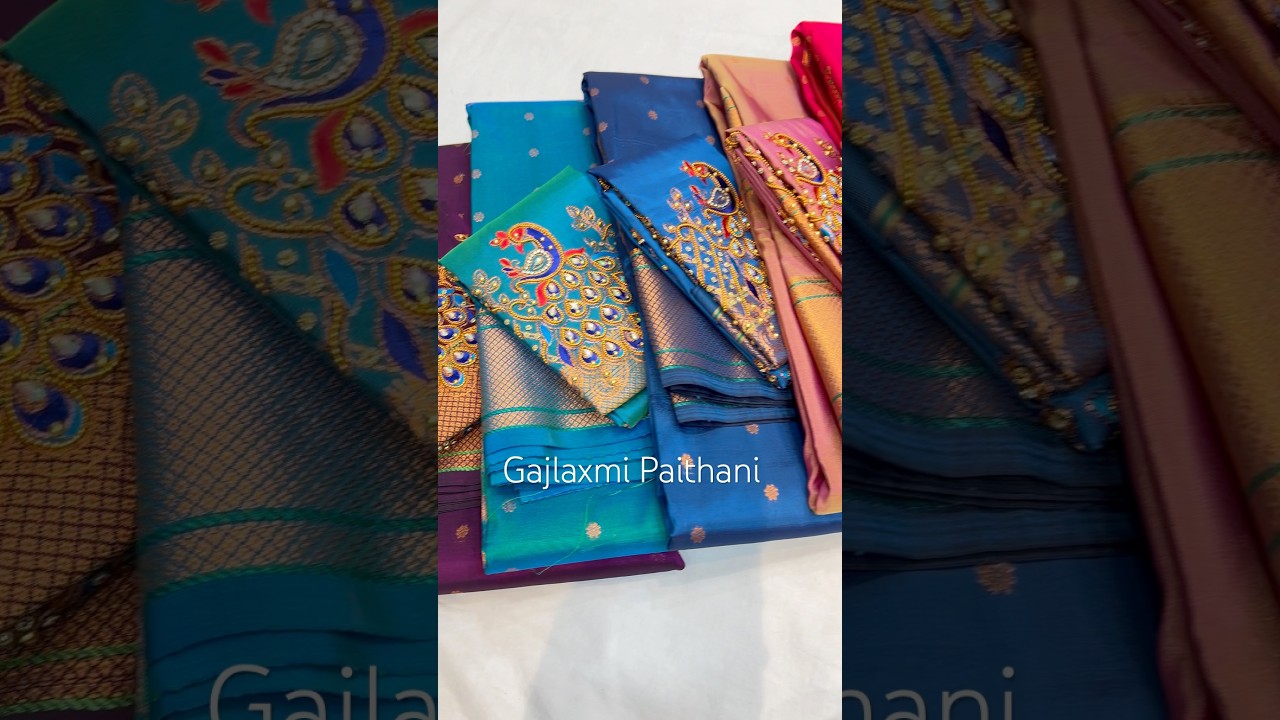 Kalanjali Paithani | Trending Paithani | Aari work Blouse #paithanisaree