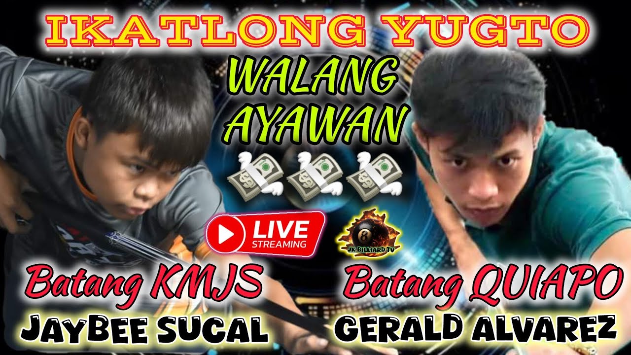 JAYBEE SUCAL 🆚️ GERALD ALVAREZ, IKATLONG YUGTO, 10 BALLS PAREHAS