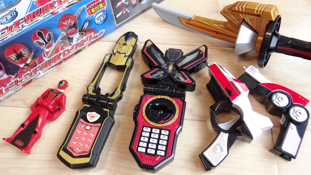 ゴーカイジャー放送当時の戦隊なりきりセット01 レビュー！シンケン・マジレン・デカレンと神作品揃い！マージフォン・ディーマグナム・シンケンマル