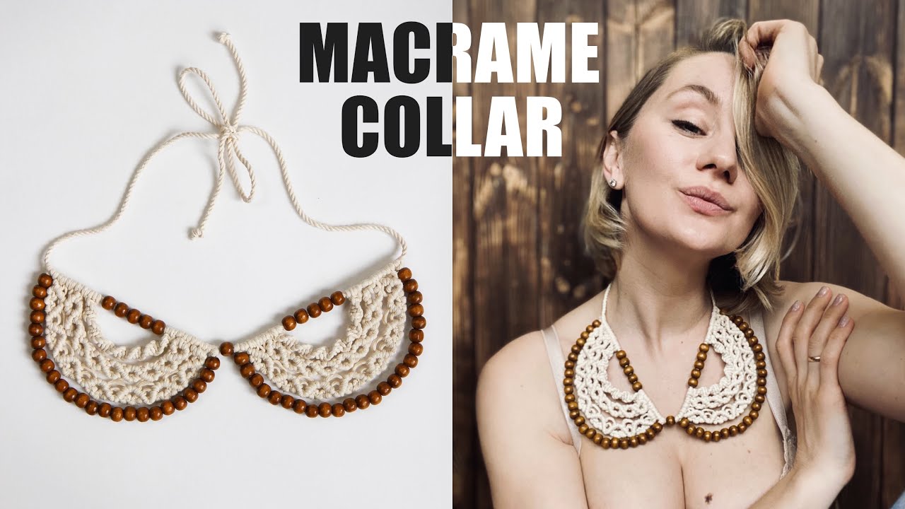 DIY Macrame boho collar