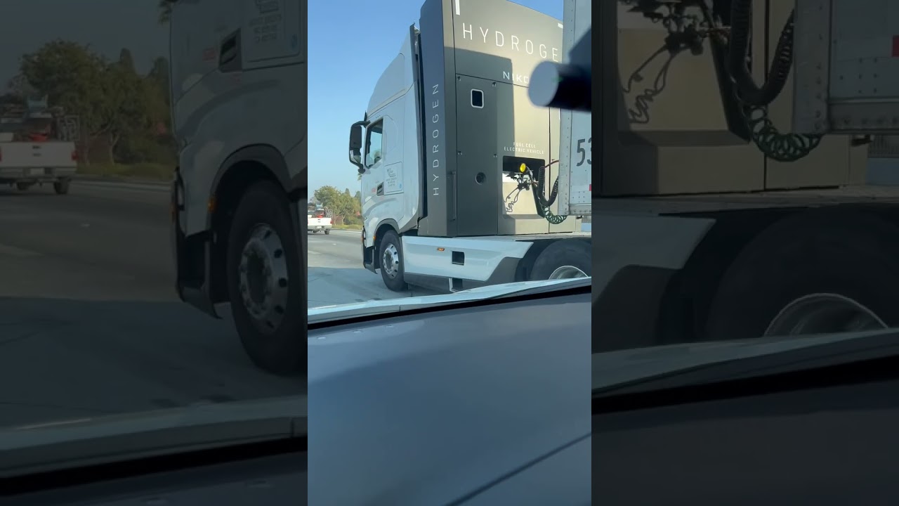 NIKOLA Electric Truck on the road in California